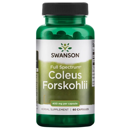 Swanson - Full Spectrum Coleus Forskohlii 400mg - 60 kapsułek Swanson - Full Spectrum Coleus Forskohlii 400mg - 60 kapsułek